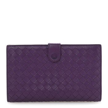 BOTTEGA VENETA Nappa Intrecciato Continental Wallet Monalisa
