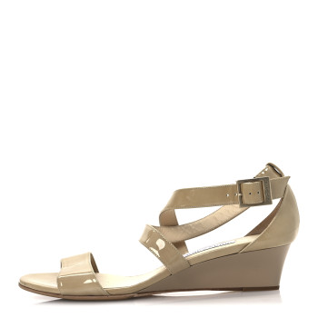 JIMMY CHOO Patent Chiara Pumps 41 Nude