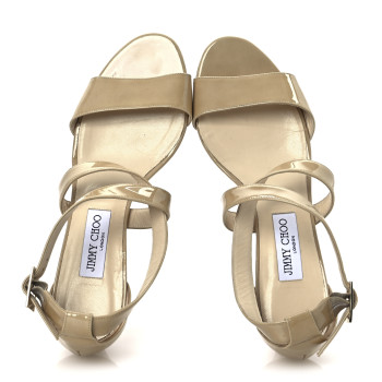 JIMMY CHOO Patent Chiara Pumps 41 Nude