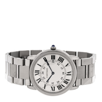 CARTIER Stainless Steel 36mm Ronde Solo Quartz Watch