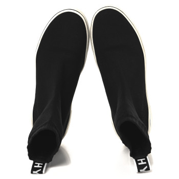 GIVENCHY Technical Canvas Knit Mens George V Sock Sneakers 40 Black