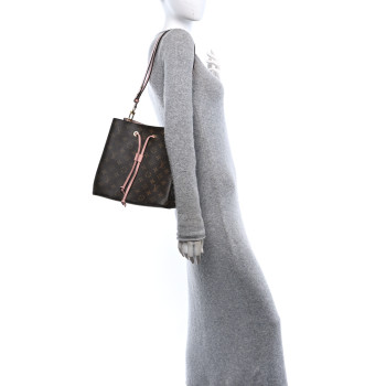 LOUIS VUITTON Monogram Neonoe MM Rose Poudre