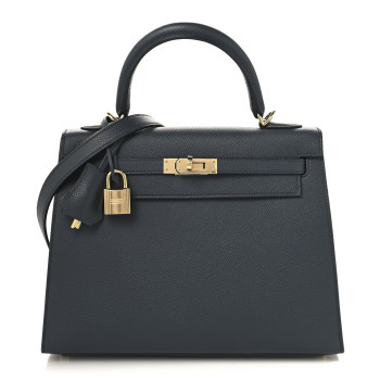 HERMES Epsom Kelly Sellier 25 Gris Misty