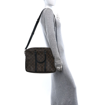 LOUIS VUITTON Monogram Macassar Porte-Documents Voyage PM