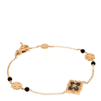 BUCCELLATI 18K Yellow Gold Onyx Opera Tulle Bracelet