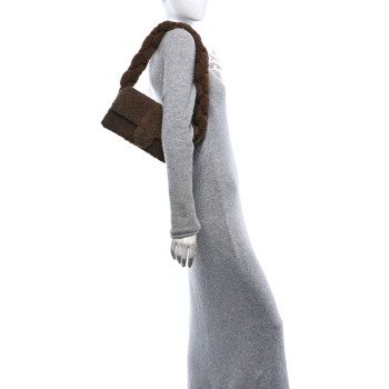 JACQUEMUS Shearling Le Bambidou Brown