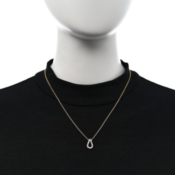 JOHN HARDY 18K Yellow Gold Diamond Surf Link Pendant Necklace