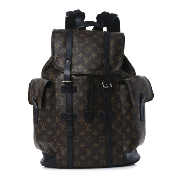 LOUIS VUITTON Monogram Macassar Christopher PM Backpack