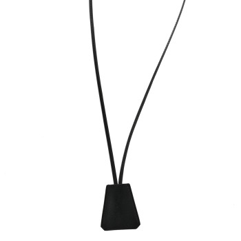 HERMES Swift Clochette Long Necklace Black
