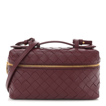 BOTTEGA VENETA Nappa Intrecciato Bang Bang Vanity Case Barolo