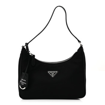 PRADA Tessuto Nylon Saffiano Mini Re-Edition 2005 Bag Black