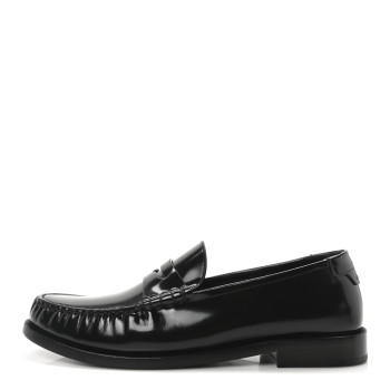 SAINT LAURENT Magnum Calfskin Le Loafer 15 Moccasin  40 Black