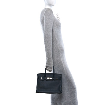 HERMES Togo BIRKIN 30 Bleu Obscur