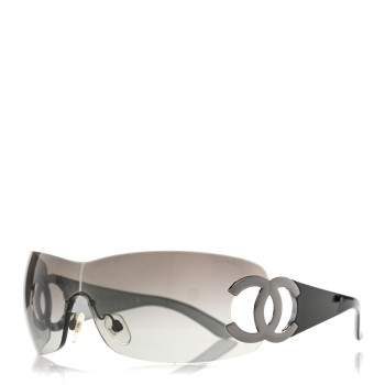 CHANEL Frameless CC Logo Sunglasses 4125 Black