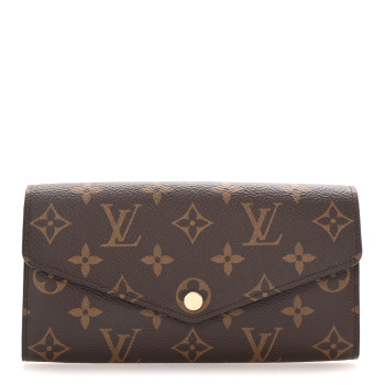 LOUIS VUITTON Monogram Sarah Wallet NM Rose Ballerine