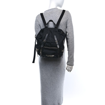 BURBERRY Nylon Logo Print Small Rucksack Backpack