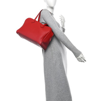 HERMES Taurillon Clemence Victoria 35 Rouge Casaque