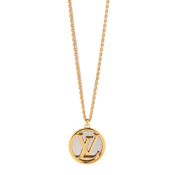 LOUIS VUITTON Louise Long Necklace Gold