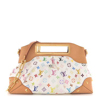 LOUIS VUITTON Monogram Multicolor Judy GM White
