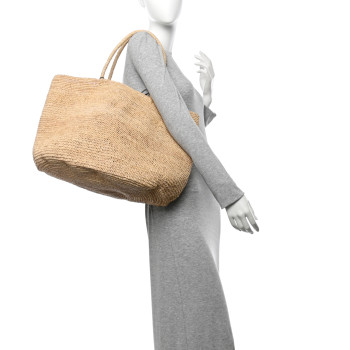 THE ROW Raffia Oregon Bag Natural