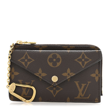 LOUIS VUITTON Monogram Recto Verso Card Holder Black