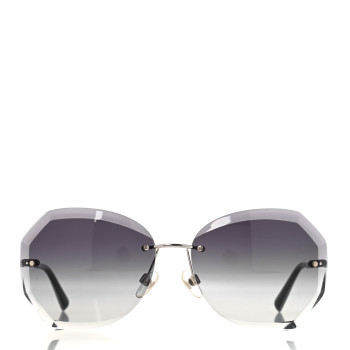 CHANEL Metal Spring Round Sunglasses 4220 Silver