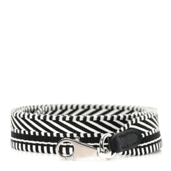 HERMES Toile Swift 25mm Sangle Cavale Shoulder Strap Black Ecru