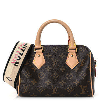 LOUIS VUITTON Monogram Speedy Bandouliere 20 Black
