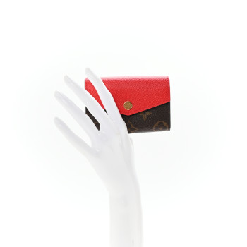 LOUIS VUITTON Monogram Sarah Multicartes Coquelicot