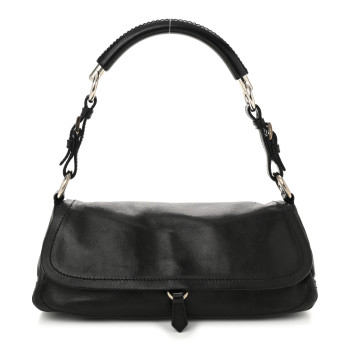 PRADA Soft Calf Shoulder Bag Black