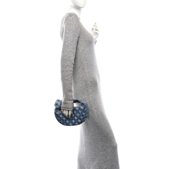 BOTTEGA VENETA Nappa Denim Effect Intrecciato Mini Jodie Denim