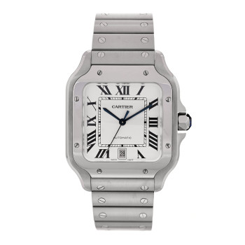 CARTIER Stainless Steel 39.8mm Santos De Cartier Automatic Watch