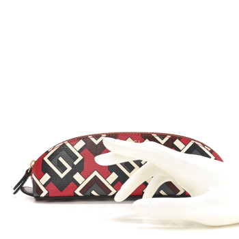 GUCCI Shangai Calfskin Geometric G Pencil Case Multicolor