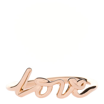 TIFFANY 18K Rose Gold Paloma's Graffiti Love Ring 50 5.5