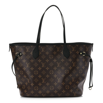LOUIS VUITTON Monogram Calfskin Neo Neverfull Inside Out MM Black