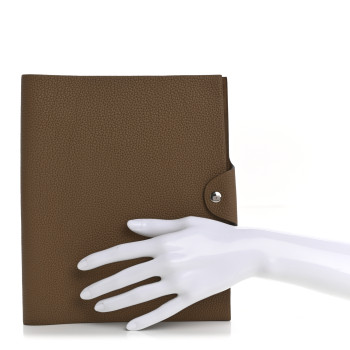 HERMES Togo Ulysse MM Agenda Cover Beige De Weimar