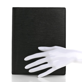 LOUIS VUITTON Epi Desk Agenda Cover Black