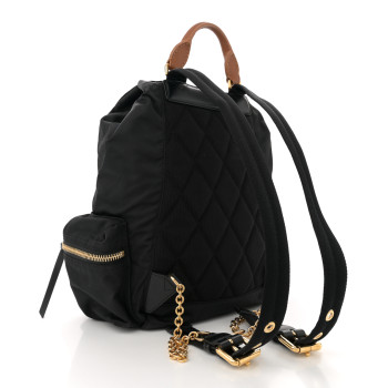 BURBERRY Nylon Medium Rucksack Backpack Black