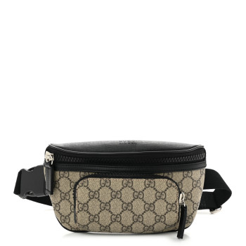 GUCCI GG Supreme Monogram Belt Bag Black