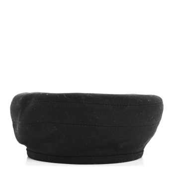 HERMES Cashmere Saint Honore Drap Beret 57 Black