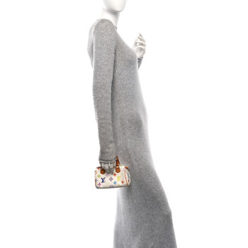 LOUIS VUITTON Monogram Multicolor Mini Sac HL Speedy White