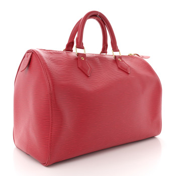 LOUIS VUITTON Epi Speedy 30 Castillan Red