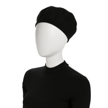 HERMES Cashmere Saint Honore Drap Beret 57 Black