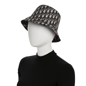 CHRISTIAN DIOR Oblique Floral Reversible Teddy-D Brim Bucket Hat 57 Multicolor