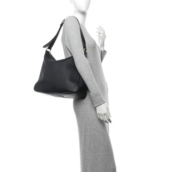 GUCCI Microguccissima Shoulder Bag Black