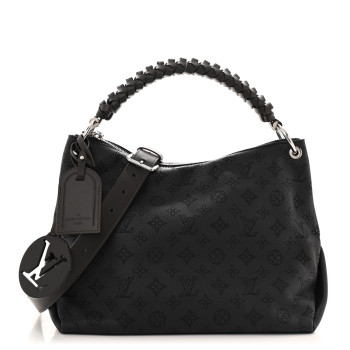 LOUIS VUITTON Mahina Beaubourg Hobo MM Black