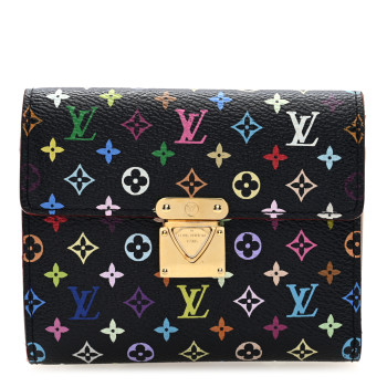 Monogram Multicolor Koala Wallet Black
