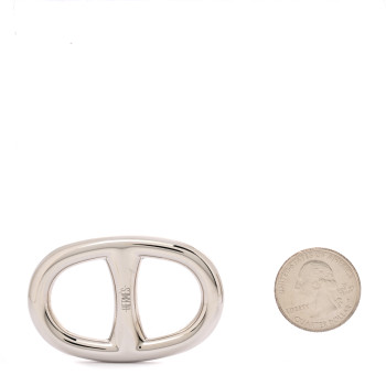 HERMES Palladium Chaine D'Ancre Scarf Ring