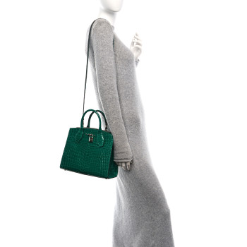 LOUIS VUITTON Crocodile City Steamer PM Emeraude