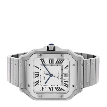 CARTIER Stainless Steel 39.8mm Santos De Cartier Automatic Watch